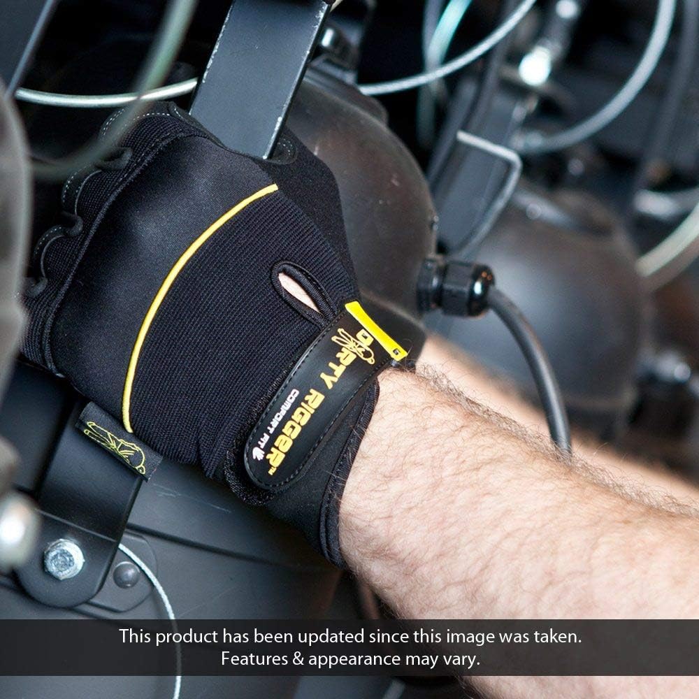 Dirty Rigger Comfort Fit Full Finger Protective Black Gloves